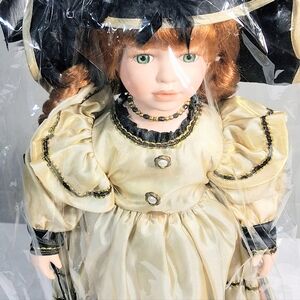 Angelina 2001 Collectible 18" Victorian Dress Porcelain Doll